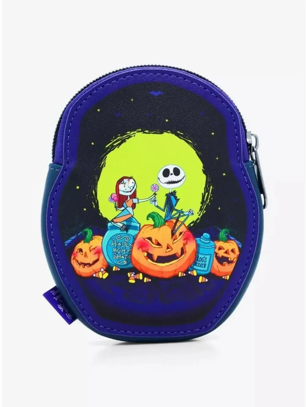 Loungefly NBC Jack & Sally Pumpkins Mini Backpack/Coin Purse